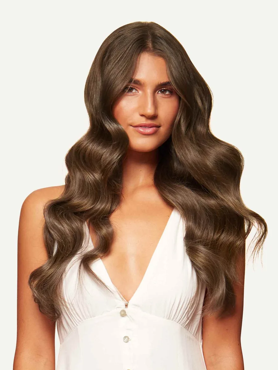 Tape-In Echthaar Extensions – Unani Brown · 4A