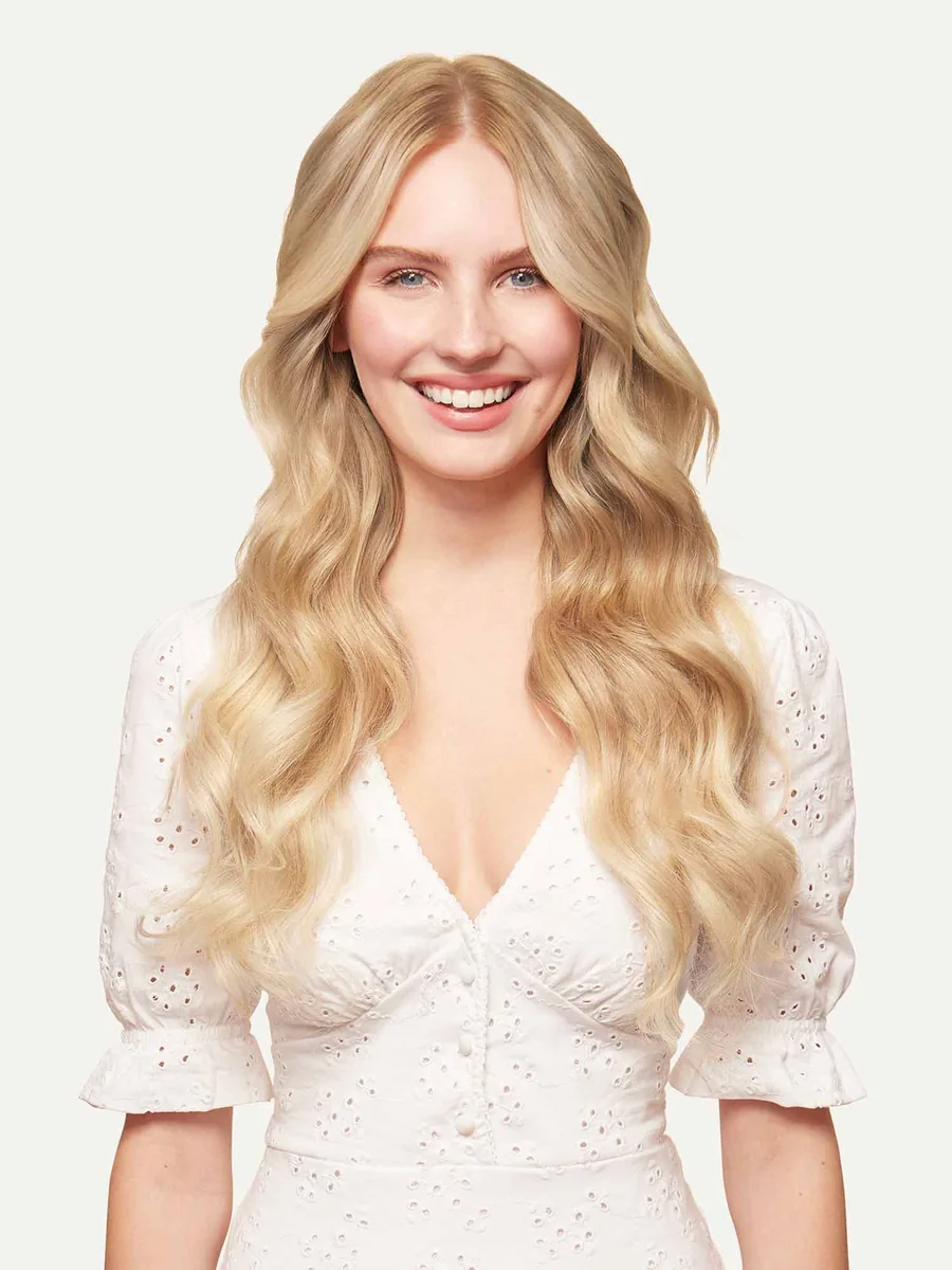 Tape-In Echthaar Extensions – Unani Cream · A-5T/18A